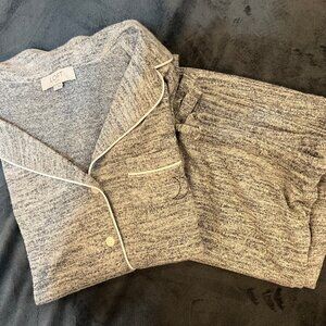 NEW Women's Loft Sleepwear PJs Pajamas Gray & Silver - Size Small
